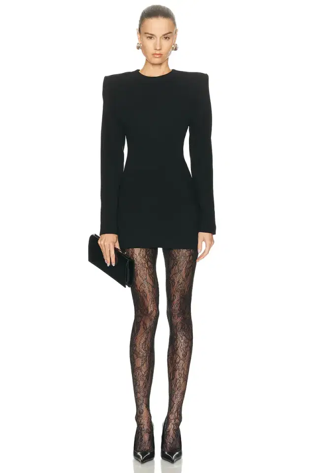 WARDROBE.NYC Evening Column Mini Dress