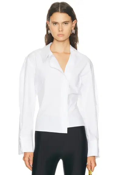 The Attico Asymmetrical Shirt | Thumbnail 3 The Attico Asymmetrical Shirt | Thumbnail 3