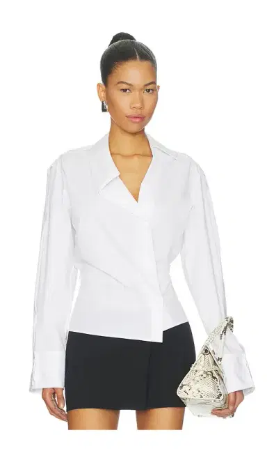 The Attico Asymmetrical Shirt | Thumbnail 1 The Attico Asymmetrical Shirt | Thumbnail 1
