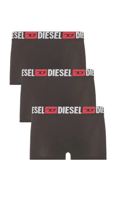 Diesel Three-Pack All Over Logo Waist Boxers | Thumbnail 1