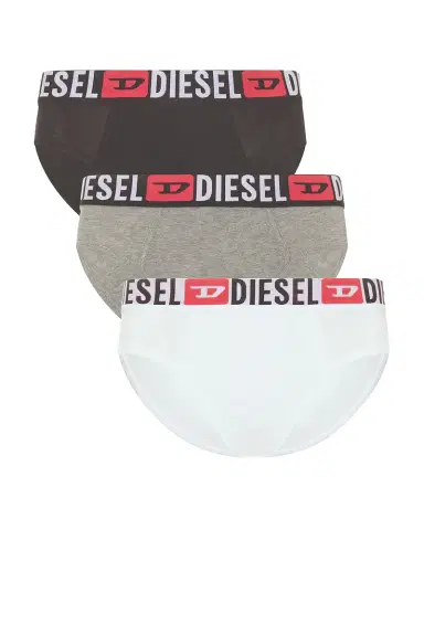 Diesel Three-Pack Solid Colour Briefs | Thumbnail 3