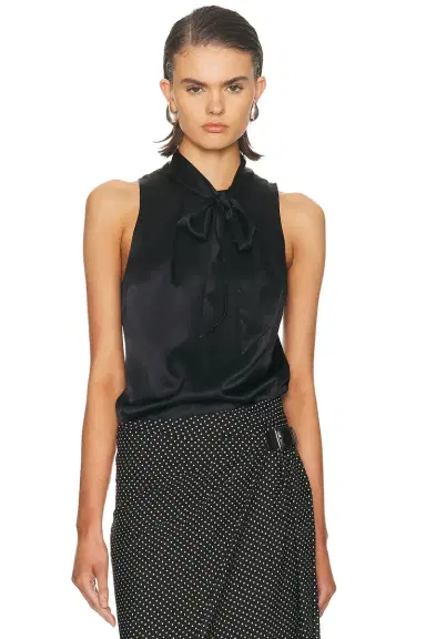 Fleur du Mal Silk Blouson Bodysuit | Thumbnail 1 Fleur du Mal Silk Blouson Bodysuit | Thumbnail 1