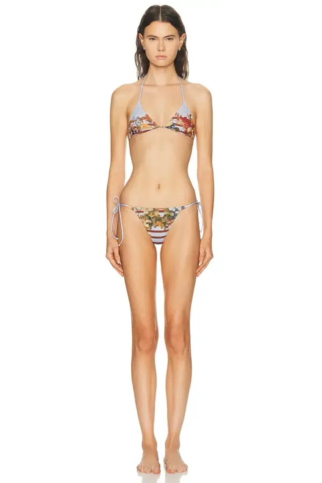 Printed Marini?re Grape Bikini Set