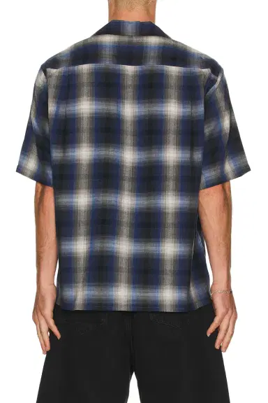 WACKO MARIA Ombre Check Open Collar Shirt | Thumbnail 2