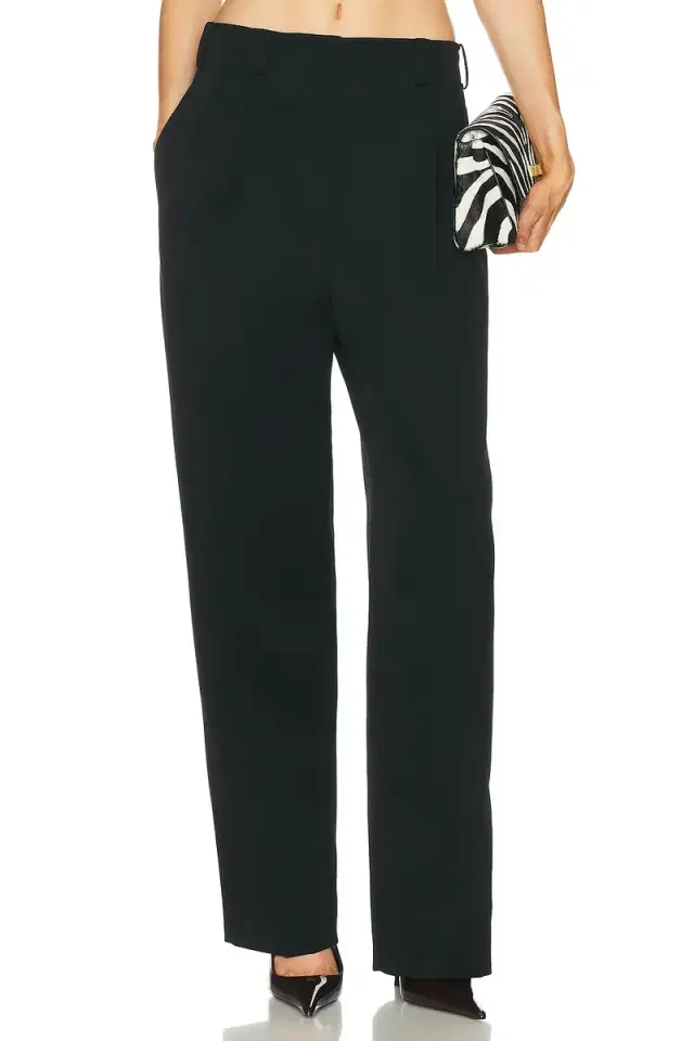 Double Pleated Low Waist Pant