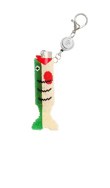 EDIE PARKER Beaded Fish Retractable Lighter Keychain | Thumbnail 3 EDIE PARKER Beaded Fish Retractable Lighter Keychain | Thumbnail 3