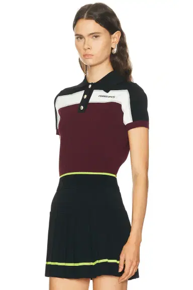 Casablanca Striped Polo Shirt | Thumbnail 2 Casablanca Striped Polo Shirt | Thumbnail 2