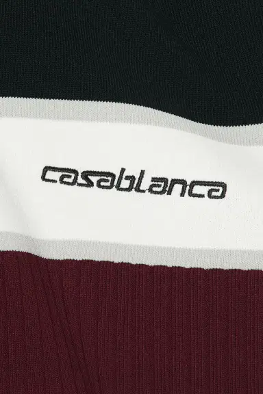 Casablanca Striped Polo Shirt | Thumbnail 5 Casablanca Striped Polo Shirt | Thumbnail 5