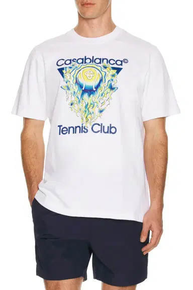 Casablanca Tennis Club Icon Classic T-Shirt | Thumbnail 3