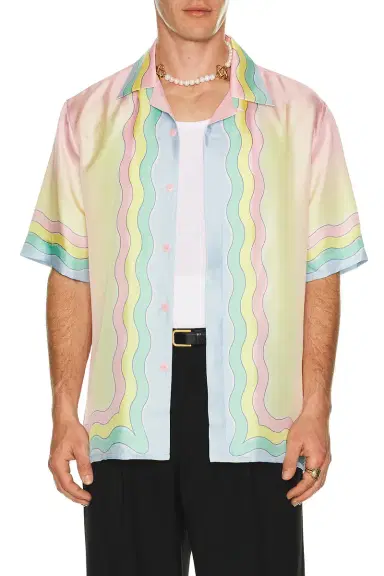 Casablanca For The Love Of Dance Cuban Collar Shirt | Thumbnail 4