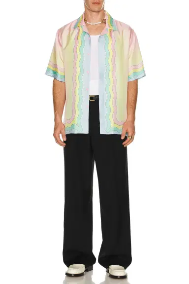 Casablanca For The Love Of Dance Cuban Collar Shirt | Thumbnail 5