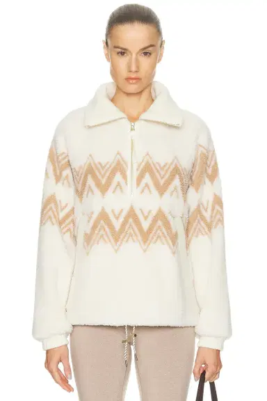 Varley Hendrik Half Zip Sherpa Sweatshirt | Thumbnail 1 Varley Hendrik Half Zip Sherpa Sweatshirt | Thumbnail 1