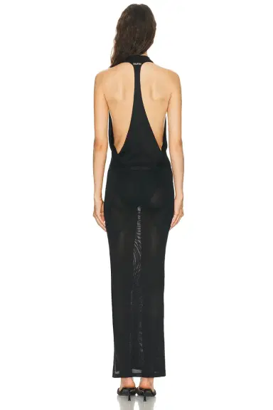 The Attico Deep V Midi Dress | Thumbnail 4 The Attico Deep V Midi Dress | Thumbnail 4