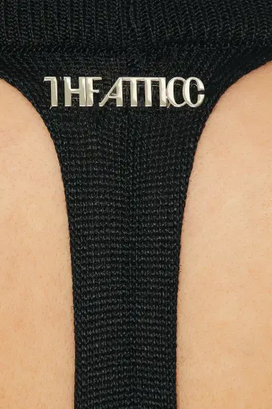 The Attico Deep V Midi Dress | Thumbnail 5 The Attico Deep V Midi Dress | Thumbnail 5