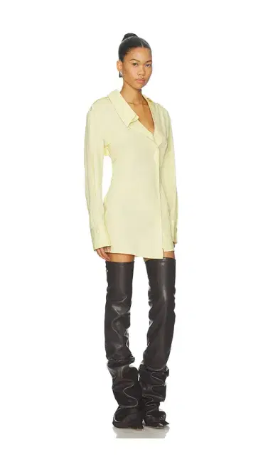 The Attico Asymmetrical Shirt Mini Dress | Thumbnail 2 The Attico Asymmetrical Shirt Mini Dress | Thumbnail 2