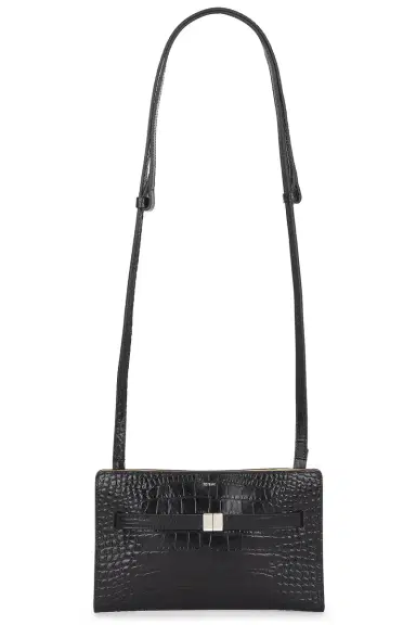 TOTEME Belted Croco Embossed Crossbody Bag | Thumbnail 1 TOTEME Belted Croco Embossed Crossbody Bag | Thumbnail 1
