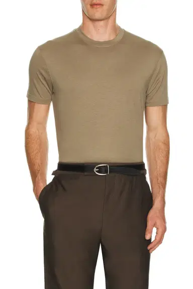 TOM FORD Lyocell Cotton Short Sleeve Crew Neck | Thumbnail 1 TOM FORD Lyocell Cotton Short Sleeve Crew Neck | Thumbnail 1