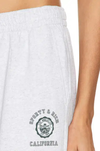 Sporty & Rich California Emblem Wide Sweatpant | Thumbnail 6