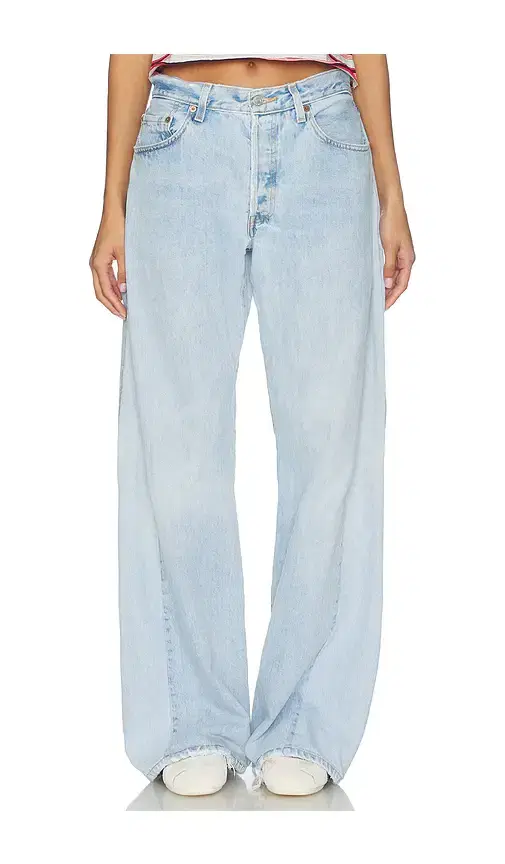 aligrace Retro Oversized Wide Leg Jeans