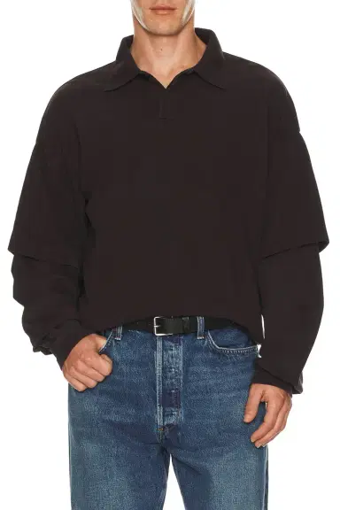 AGOLDE Curren Doublesleeve Polo | Thumbnail 3