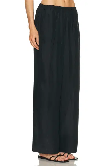 St. Agni Silk Grid Relaxed Pant | Thumbnail 2