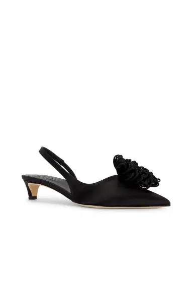 By Malene Birger Laiolo Satin Slingback Pump | Thumbnail 2