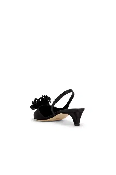 By Malene Birger Laiolo Satin Slingback Pump | Thumbnail 3