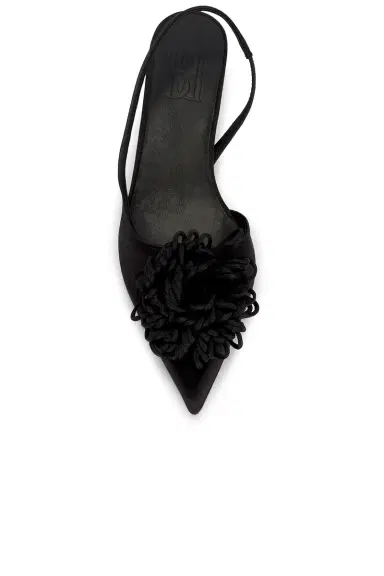 By Malene Birger Laiolo Satin Slingback Pump | Thumbnail 4