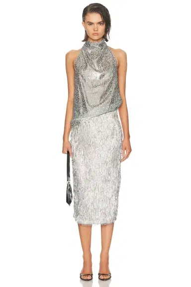 Stella McCartney Fil Coupe Alterneck Top | Thumbnail 4