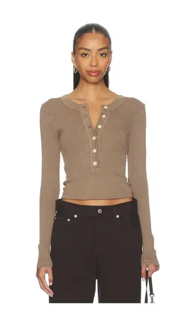 Citizens of Humanity Varra Henley Top | Thumbnail 1 Citizens of Humanity Varra Henley Top | Thumbnail 1