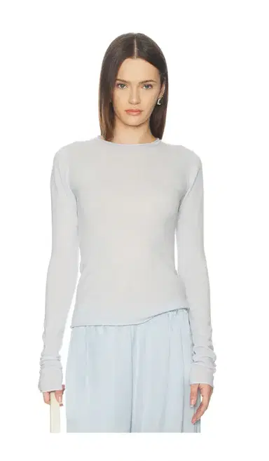 Skims Sheer Cashmere Long Sleeve Top | Thumbnail 1