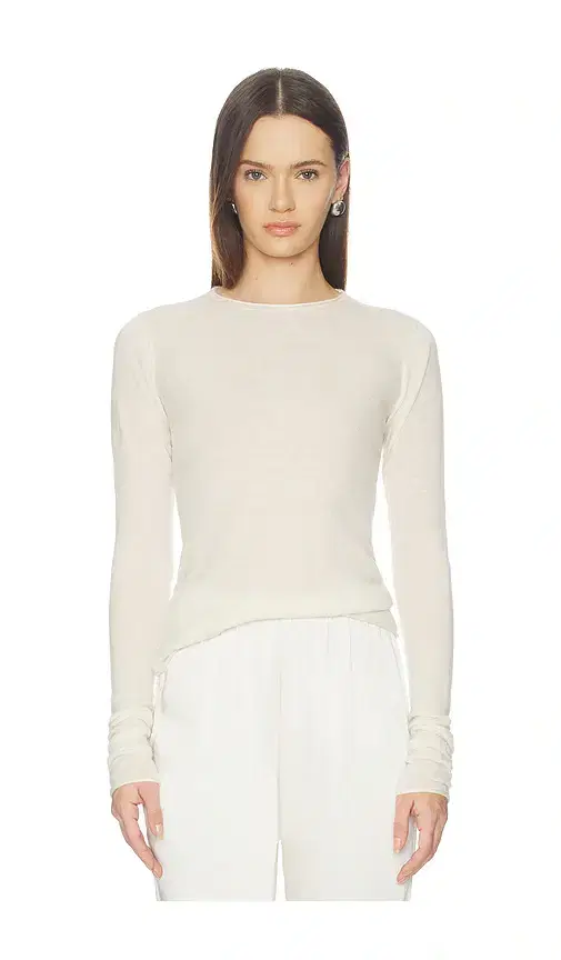 SKIMS Sheer Cashmere Long Sleeve Top