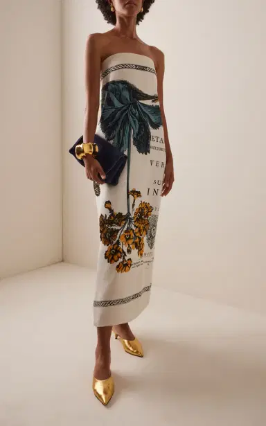 Erdem Floral-Printed Midi Cocktail Dress | Thumbnail 5