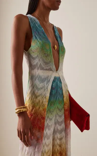 Missoni Metallic-Knit Maxi Cover-Up Dress | Thumbnail 3 Missoni Metallic-Knit Maxi Cover-Up Dress | Thumbnail 3