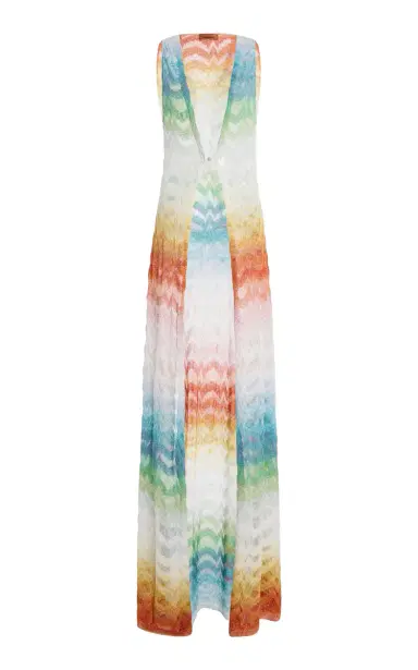 Missoni Metallic-Knit Maxi Cover-Up Dress | Thumbnail 1 Missoni Metallic-Knit Maxi Cover-Up Dress | Thumbnail 1