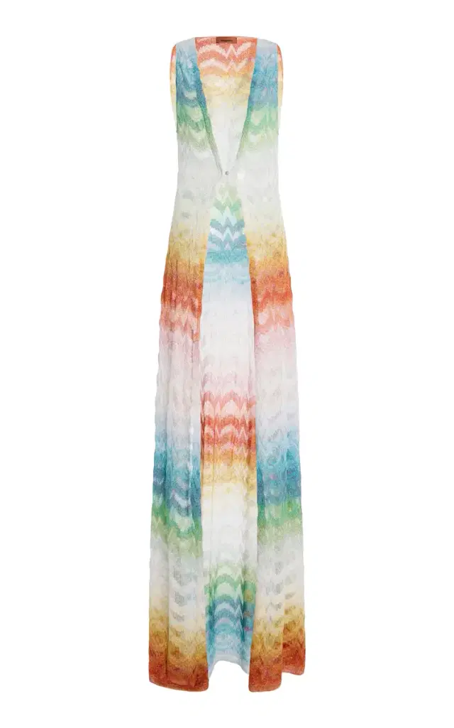 Missoni Metallic-Knit Maxi Cover-Up Dress