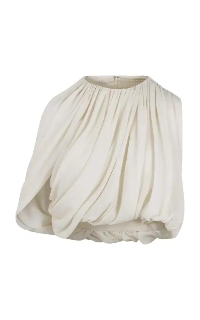 Marie Draped Silk Top