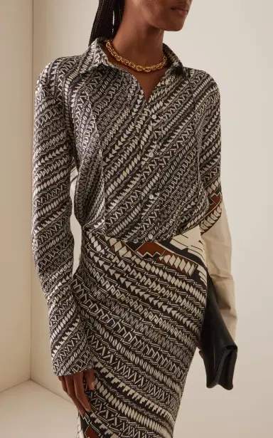 Heirlome Alex Jurado-Printed Silk Shirt | Thumbnail 2