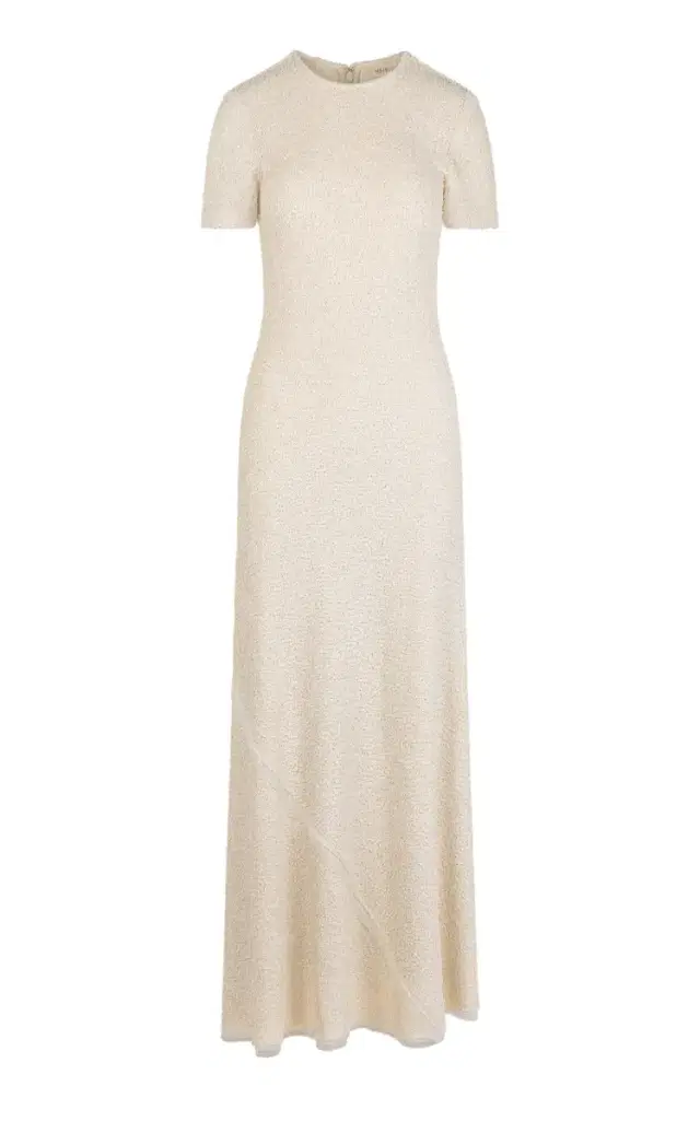Julia Textured-Crepe Maxi Dress