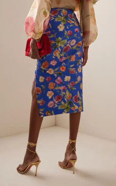 Carolina Herrera Ruched Silk Midi Skirt | Thumbnail 5 Carolina Herrera Ruched Silk Midi Skirt | Thumbnail 5