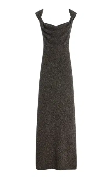 The Row Pentaru Twisted Silk-Wool Tweed Maxi Dress | Thumbnail 3