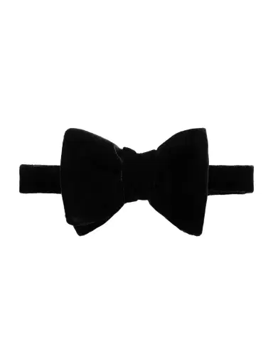 Tom Ford Pre-Tied Cotton-Velvet Bow Tie - Men | Thumbnail 1 Tom Ford Pre-Tied Cotton-Velvet Bow Tie - Men | Thumbnail 1