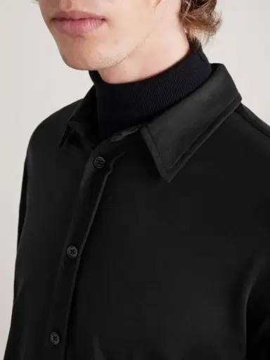 Tom Ford Silk and Cotton-Blend Jersey Shirt - Men | Thumbnail 5 Tom Ford Silk and Cotton-Blend Jersey Shirt - Men | Thumbnail 5