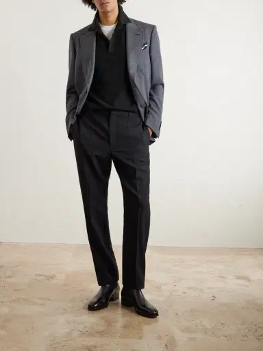 Tom Ford Silk and Cotton-Blend Piqué Polo Shirt - Men | Thumbnail 2 Tom Ford Silk and Cotton-Blend Piqué Polo Shirt - Men | Thumbnail 2