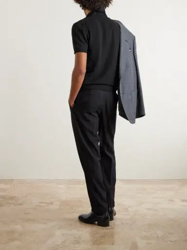 Tom Ford Silk and Cotton-Blend Piqué Polo Shirt - Men | Thumbnail 4 Tom Ford Silk and Cotton-Blend Piqué Polo Shirt - Men | Thumbnail 4