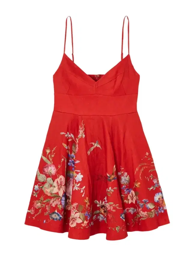 Patience Floral-print Linen Midi Dress