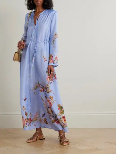 Zimmermann Patience Gathered Floral-print Silk Maxi Dress | Thumbnail 2