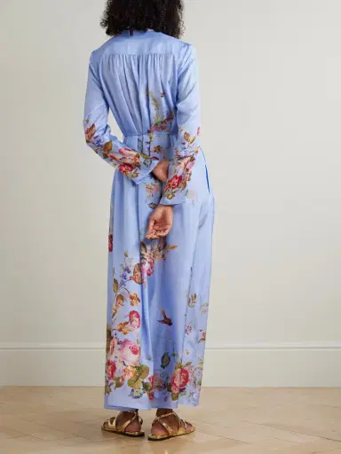 Zimmermann Patience Gathered Floral-print Silk Maxi Dress | Thumbnail 3