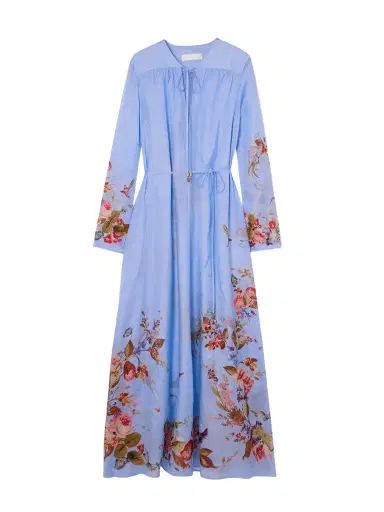 Zimmermann Patience Gathered Floral-print Silk Maxi Dress | Thumbnail 1