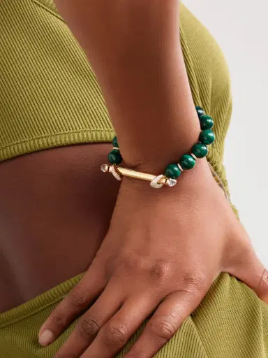 Ananya Jumbo Chakra 18-karat Gold Multi-stone Bracelet | Thumbnail 2 Ananya Jumbo Chakra 18-karat Gold Multi-stone Bracelet | Thumbnail 2